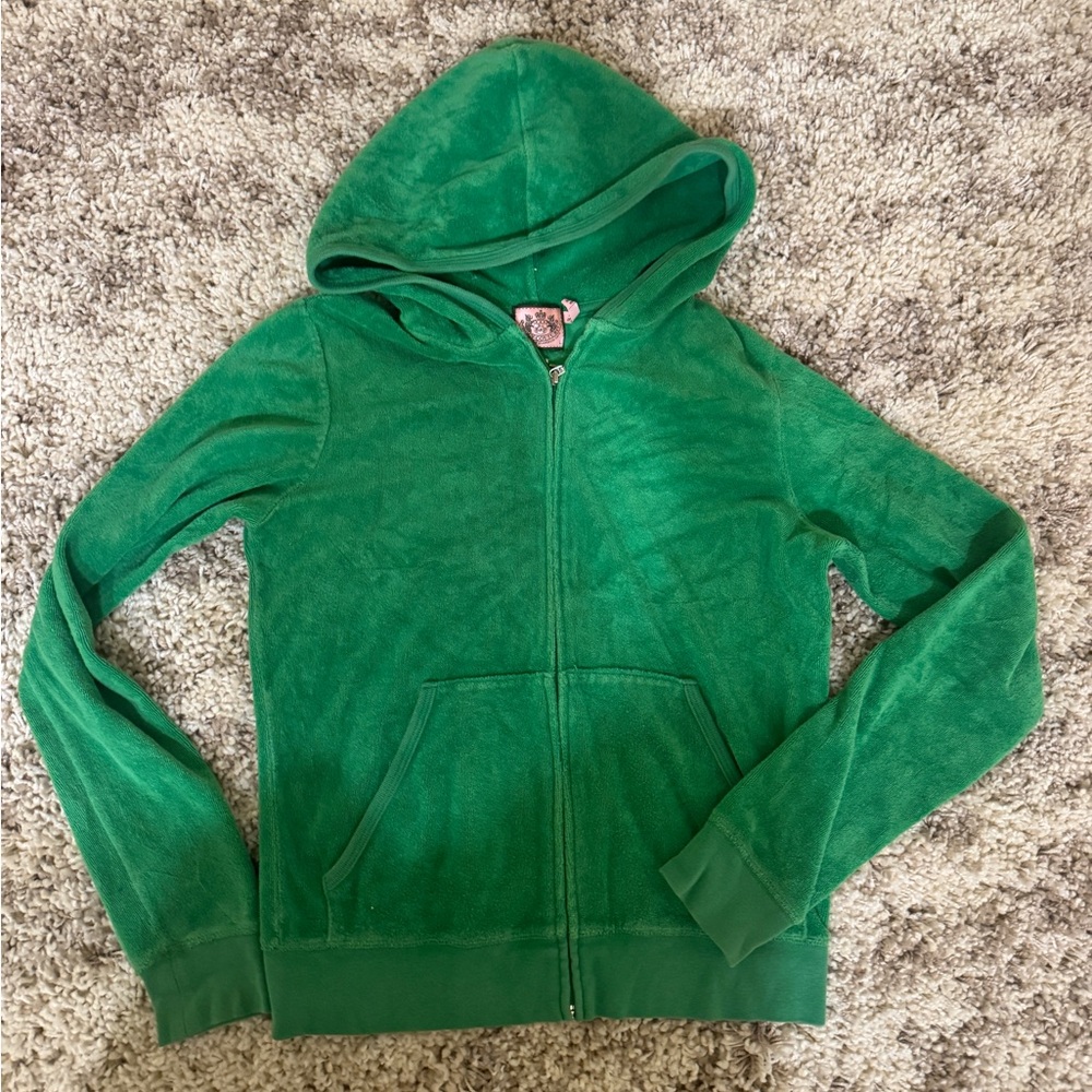 Y2K juicy velour zip up